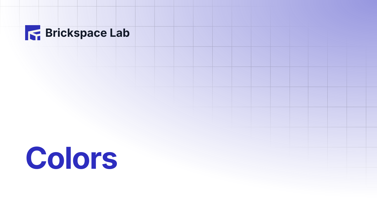 Colors | Slab | Brickspace Lab
