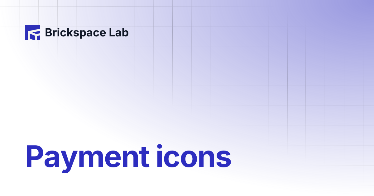 Payment icons | Slab | Brickspace Lab